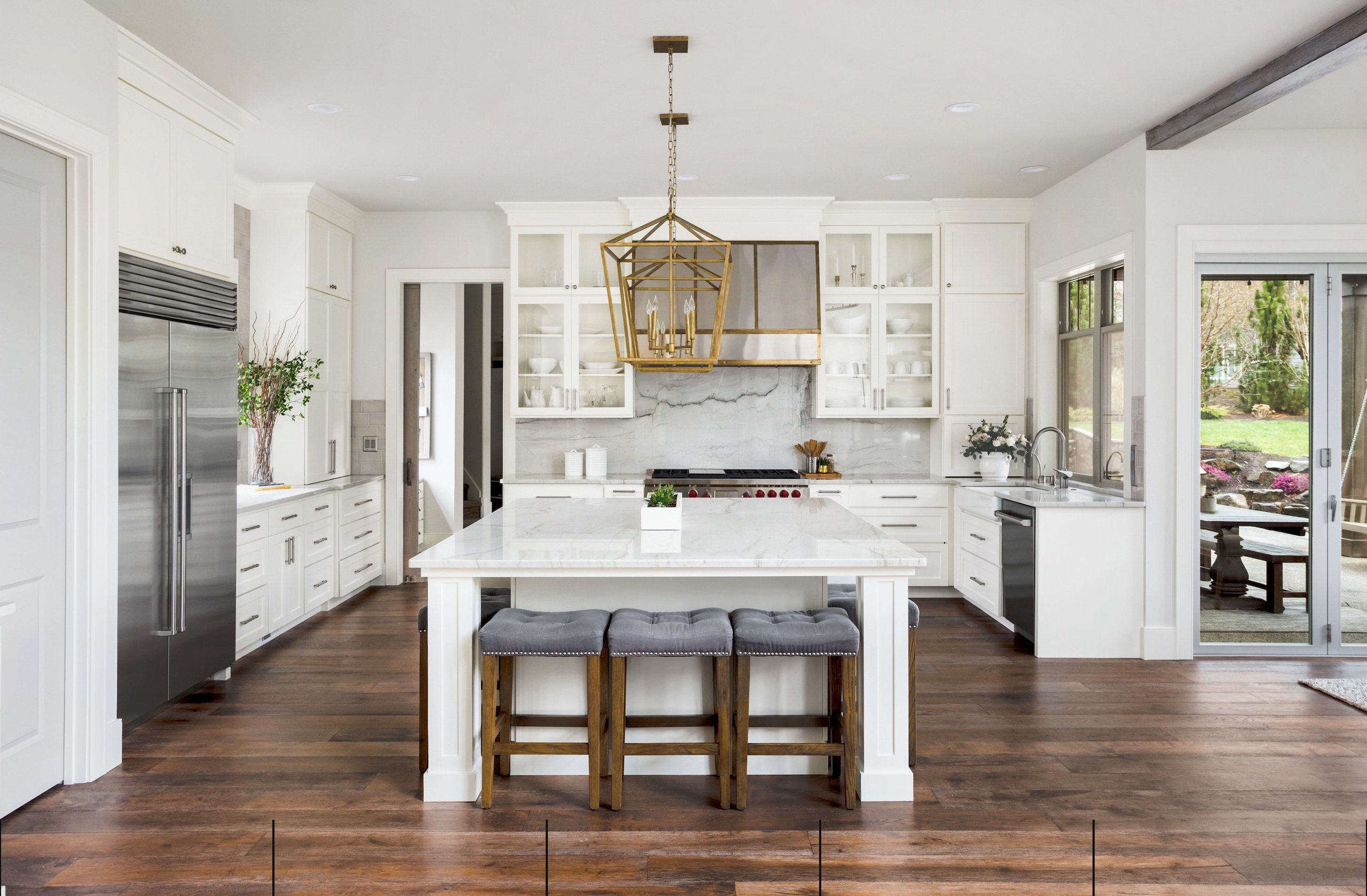 Large Modern Kitchen inside a Real Estate Property